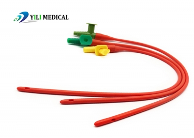 Disposable latex suction catheter