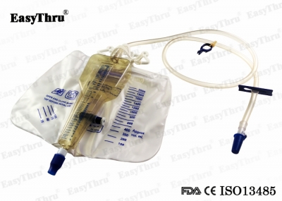 Disposable medical portable 500ml+2000ml Urine meter drainage bag