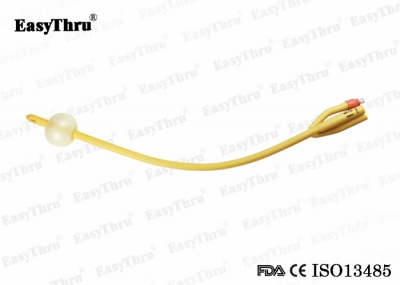 3 Way Disposble Latex Catheter Foley Urethral Catheters Silicone Coating Fr16 to Fr26 Silastic Catheter 