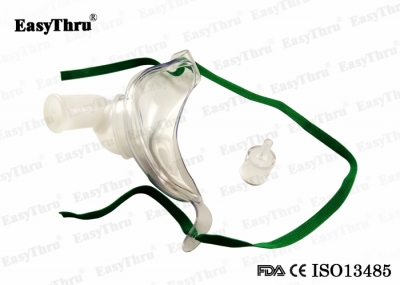 DEHP Free Comfortable Touch Tracheostomy Mask with 360 Rotation Connector