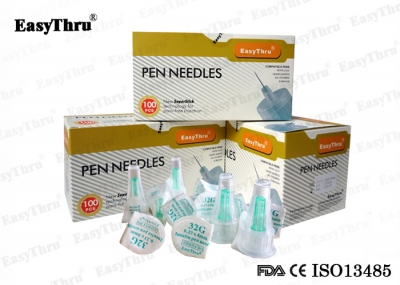 EasyThru Disposable medical Insulin pen needle 32G*4mm 0.23mm for diabetes