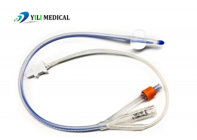 Temperature Probe three way silicone Foley Catheter
