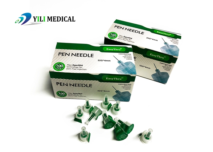 EasyThru Disposable medical Insulin pen needle 32G*4mm 0.23mm for diabetes