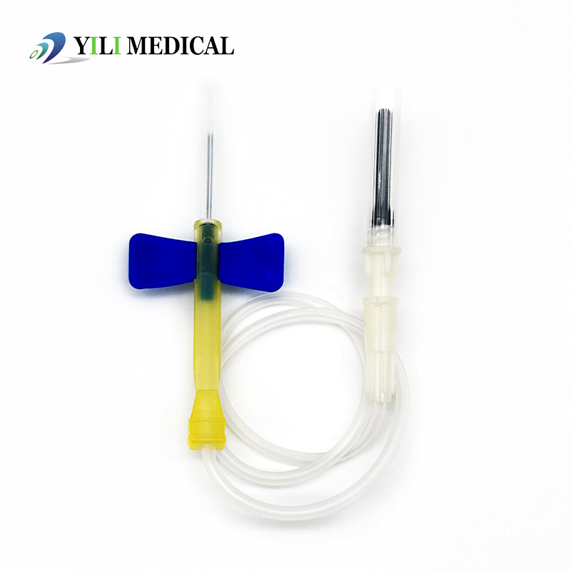 Medical Safe Venous Blood Collection Needle Butterfly Shaped 18g-25g