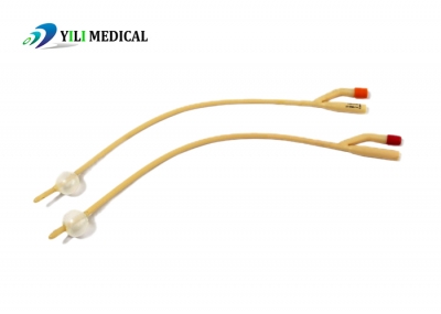 EasyThru Lubricious Hydrophilic Coating Latex Foley Catheters Urine Drainage