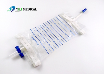 750ML Disposable Sterile Urine Drainage Leg Bag With Factory price urology surgical equipment